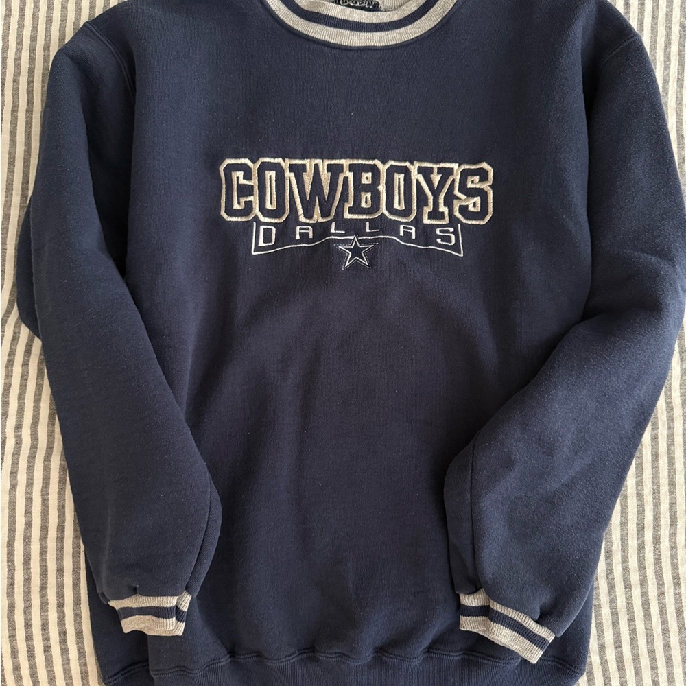 Vintage Dallas Cowboys Navy Blue Ctew